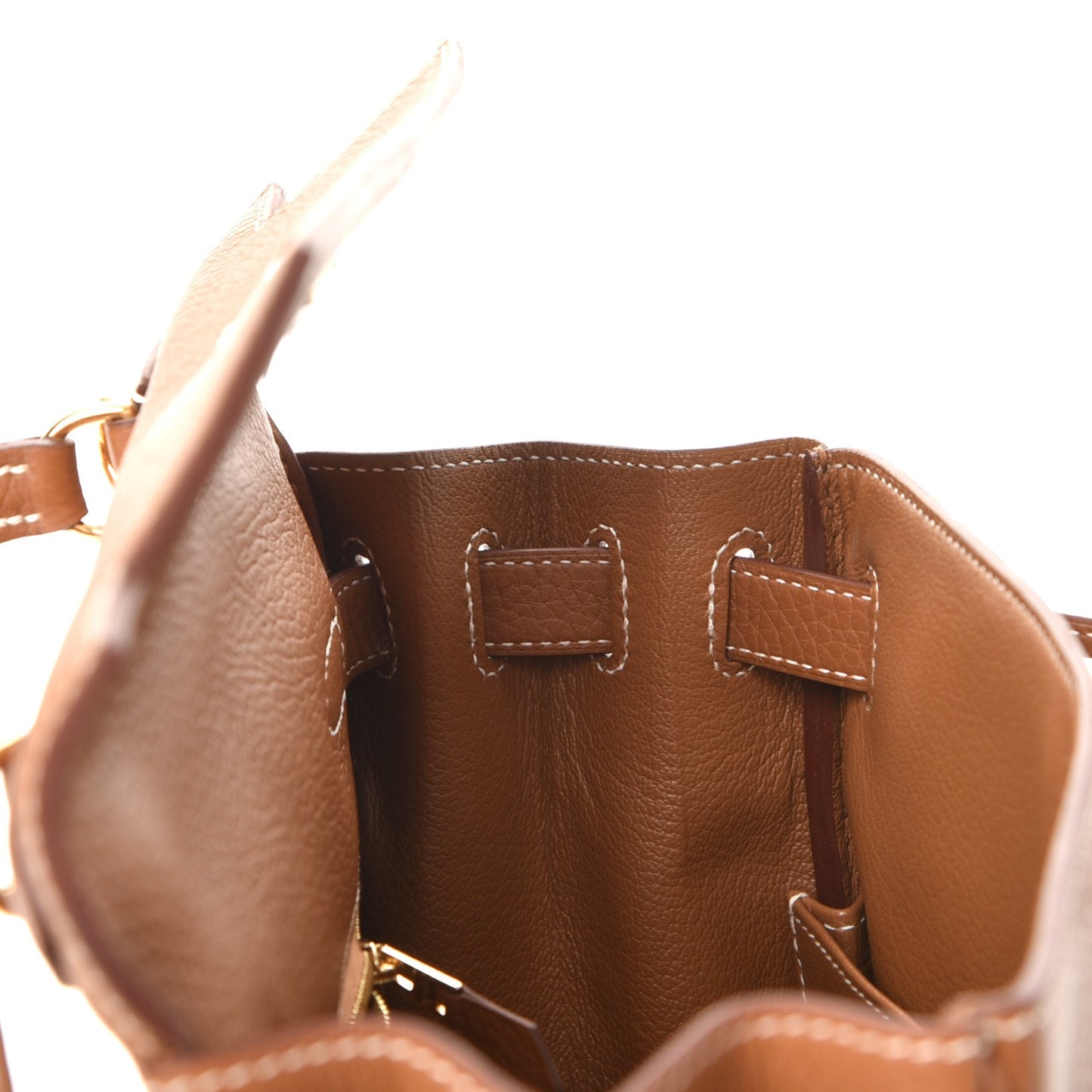Taurillon Clemence Retourne Horseshoe Kelly 28 Gold