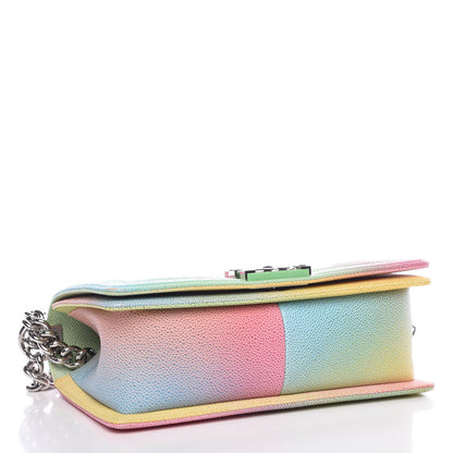 Chanel Caviar Quilted Medium Cuba Rainbow Boy Flap Multicolor 4 of 11