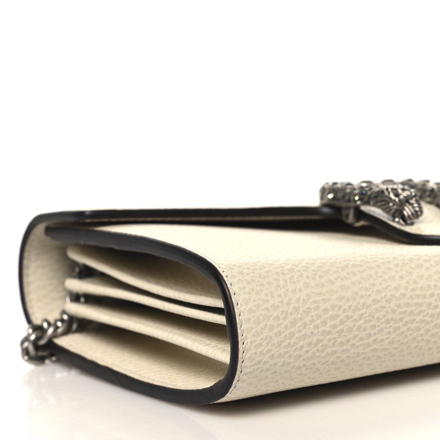 Gucci Dollar Calfskin Mini Dionysus Chain Wallet Mystic White 12 of 13