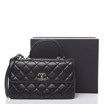 Chanel Lambskin Quilted Medium Trendy CC Flap Dual Handle Bag Black 20 of 20