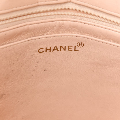 Chanel Patent Quilted Jumbo XL Chain Around Flap Beige 8 of 17
