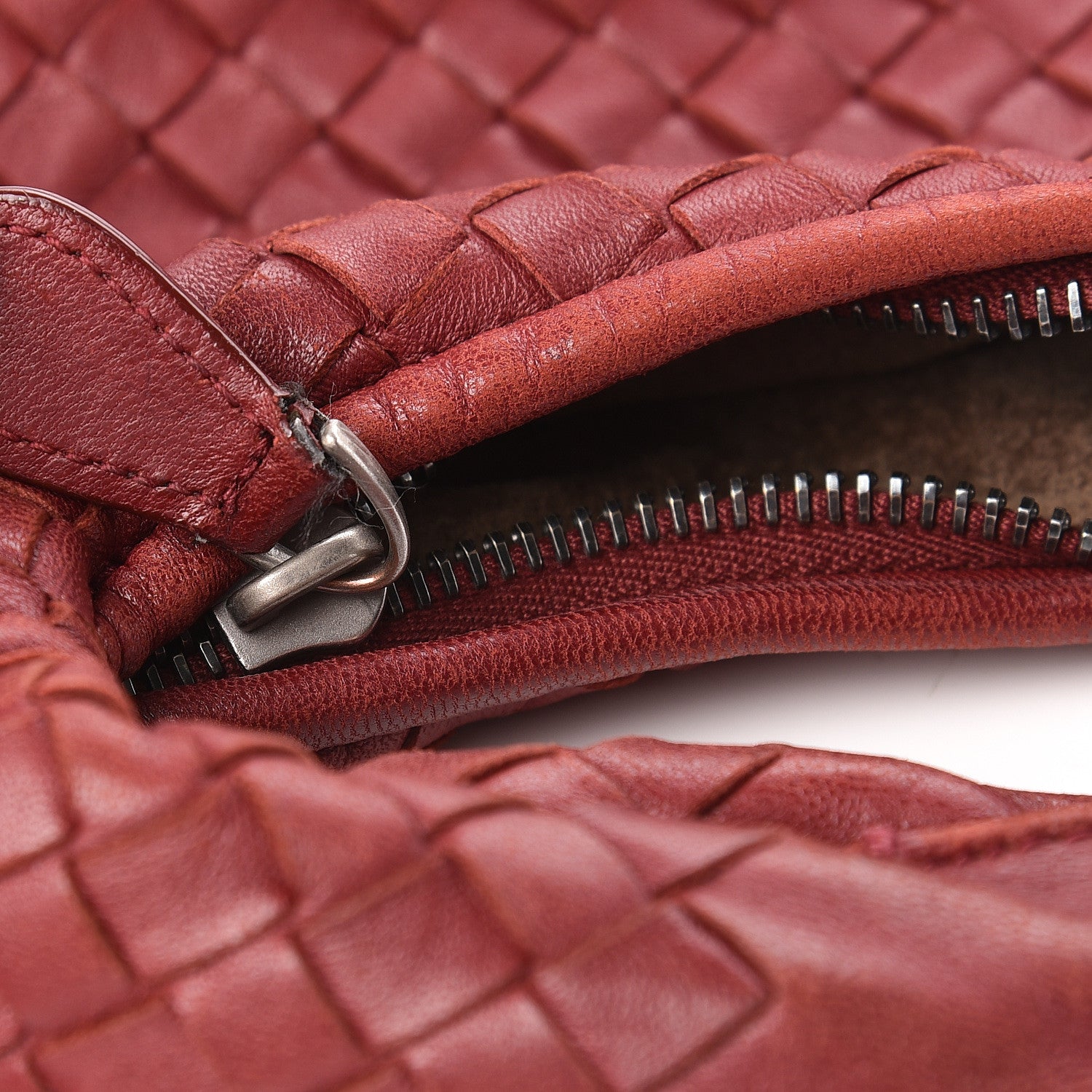 Bottega Veneta Nappa Intrecciato Medium Veneta Hobo Vermillion 9 of 13