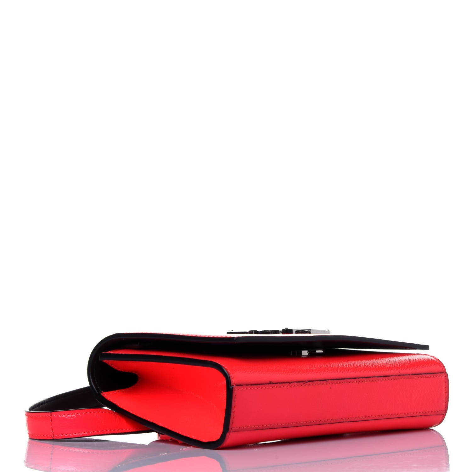 Saint Laurent Grain De Poudre Monogram Kate Belt Bag Neon Pink 4 of 10