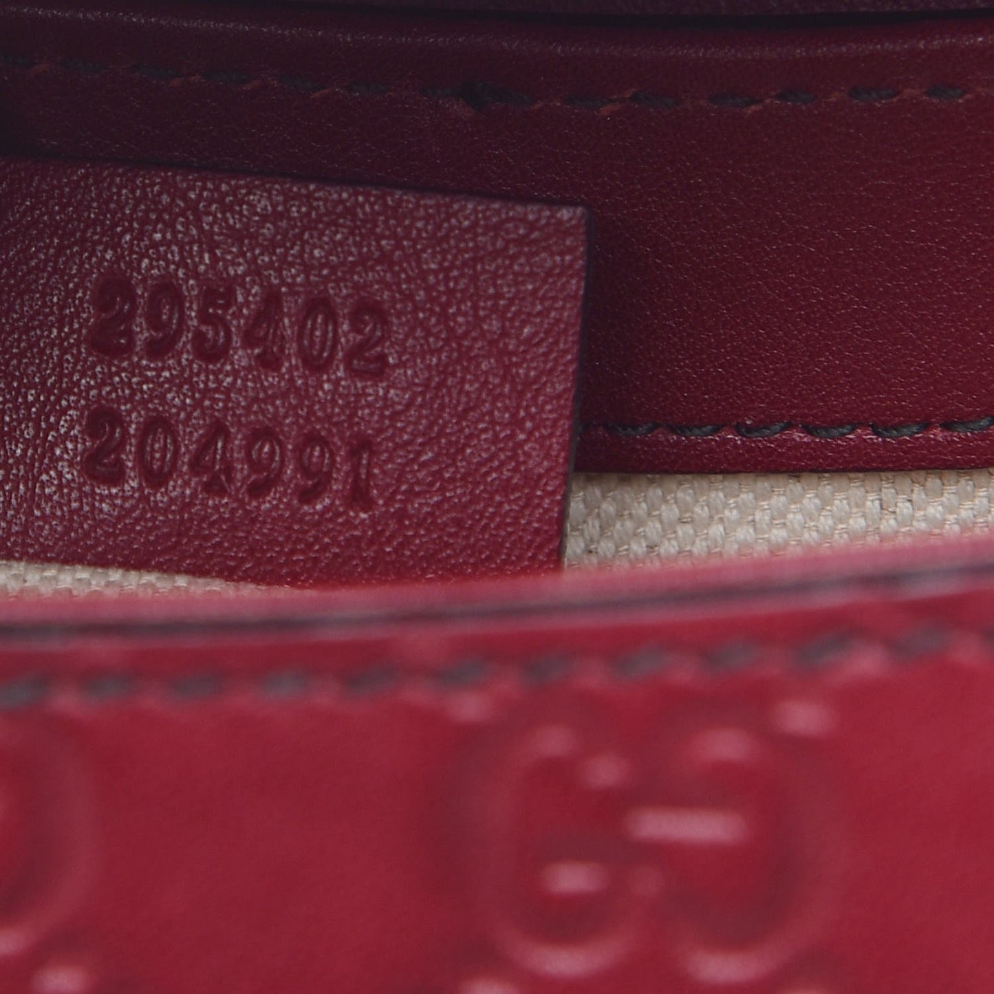Soft Guccissima Medium Emily Chain Shoulder Bag Classic Ruby