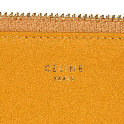 Celine Lambskin Bi-Color Solo Clutch Pouch Amber Ocean Blue 6 of 8