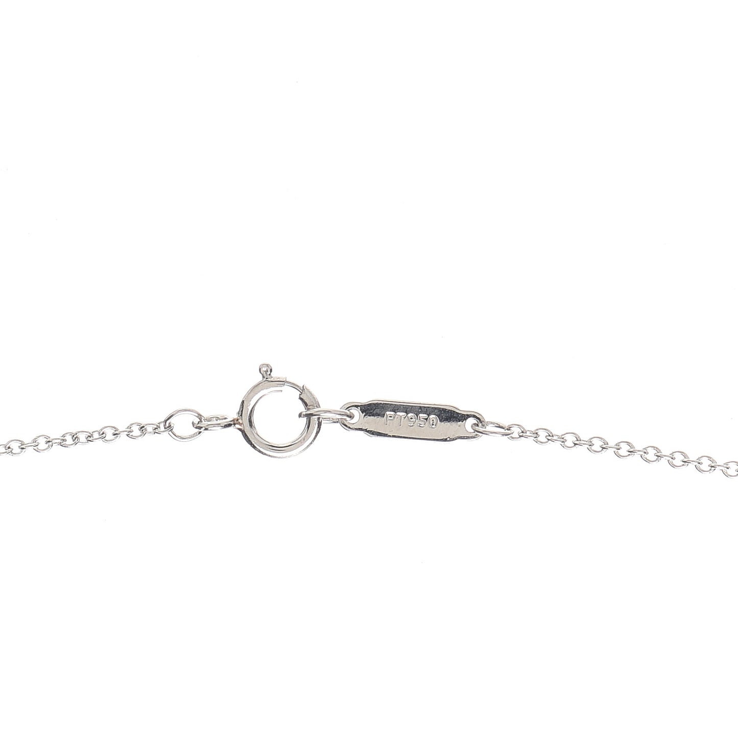Platinum Diamond Circlet Drop Pendant Necklace