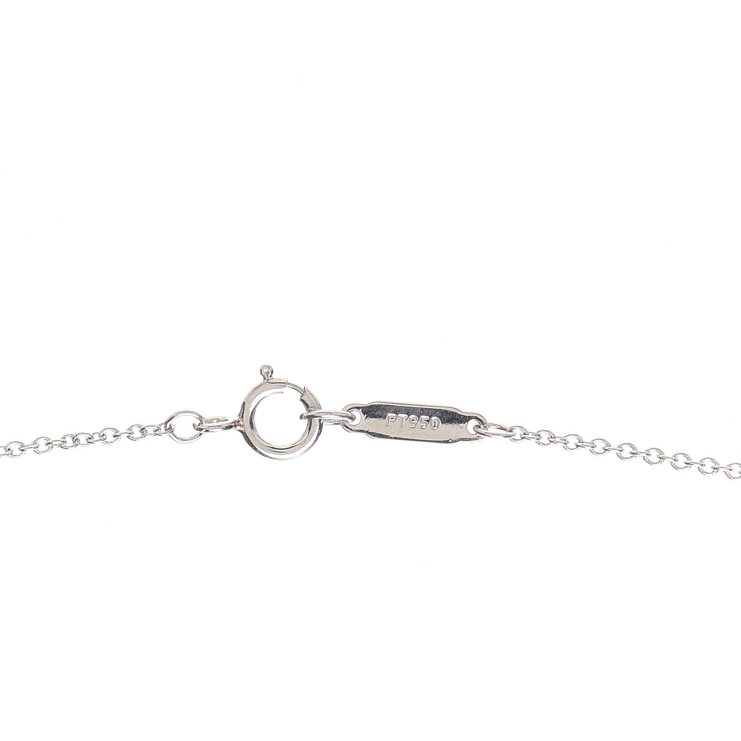 Tiffany Platinum Diamond Circlet Drop Pendant Necklace 5 of 6