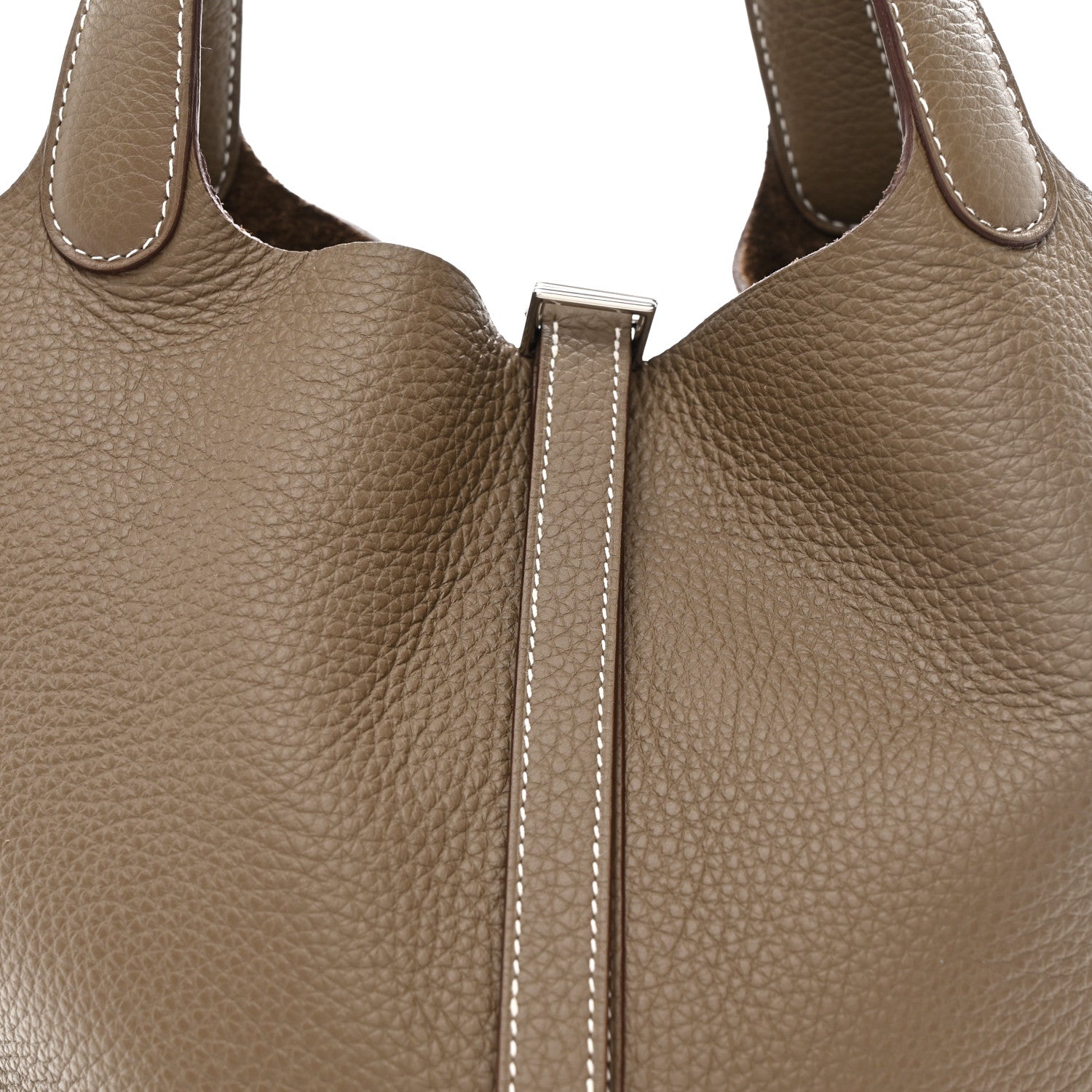 Hermes Taurillon Clemence Picotin Lock 22 MM Etoupe 7 of 9