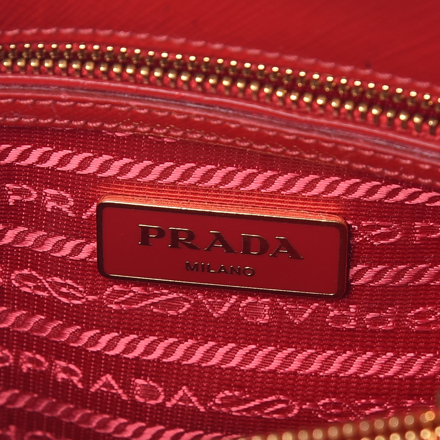 Saffiano Vernice Mini Promenade Tote Rosso