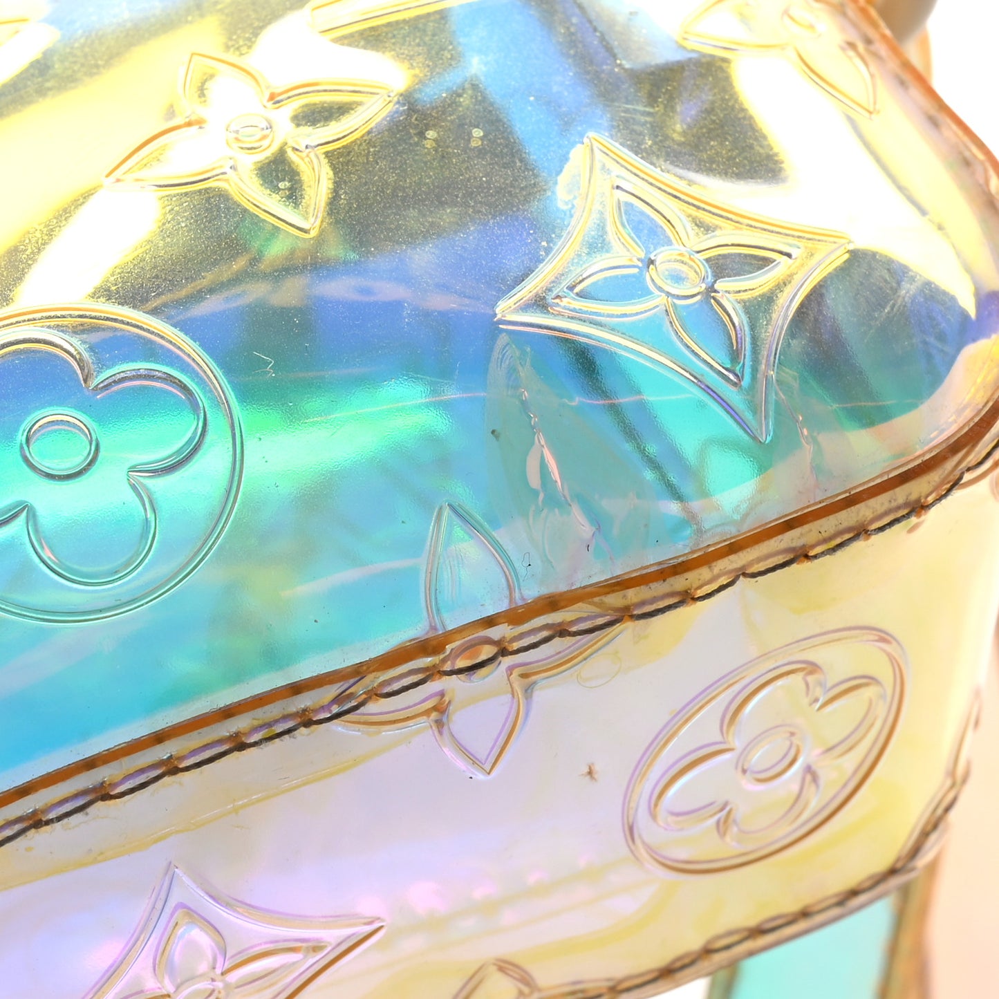 PVC Monogram Pochette Volga Iridescent Prism