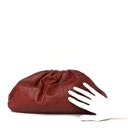 Bottega Veneta Smooth Butter Calf The Pouch Oversized Clutch Rust 2 of 11