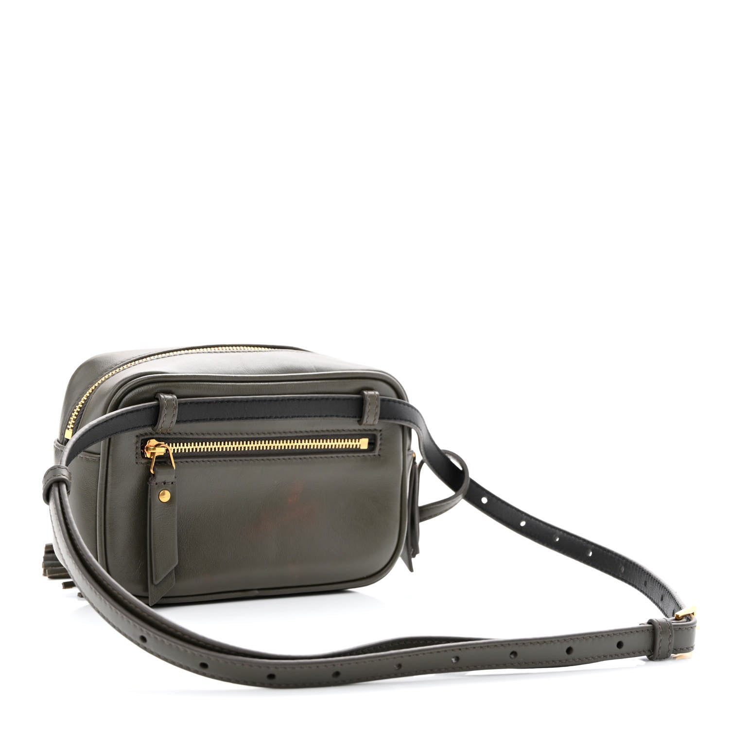 Saint Laurent Calfskin Matelasse Monogram Lou Belt Bag Storm 3 of 11