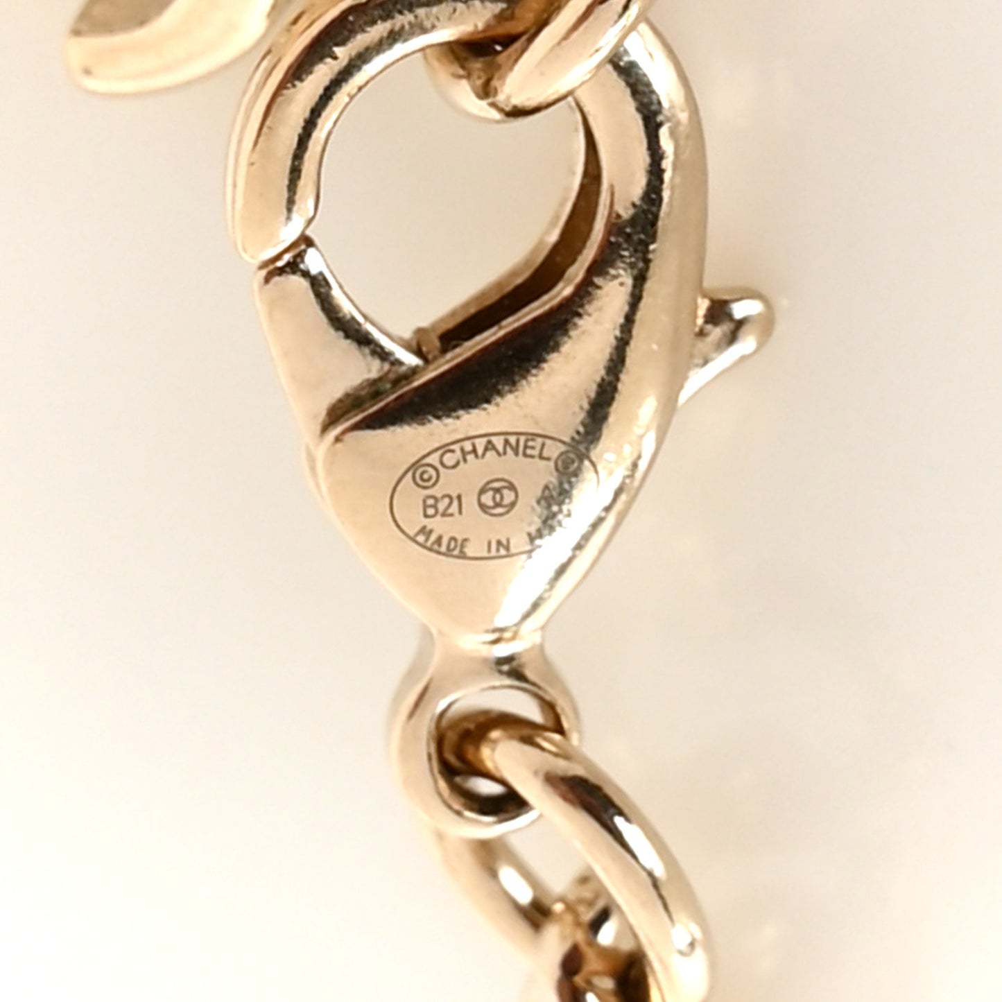 Crystal CC Chain Bracelet Gold Silver