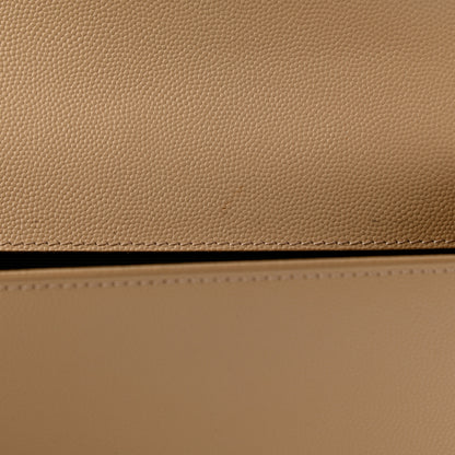 Saint Laurent Grain De Poudre Classic Monogram Cassandre Clutch Nude 10 of 13