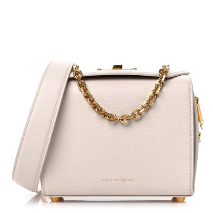 Alexander McQueen Silky Amish Grain Calfskin Box Shoulder Bag 19 Off White 1 of 14