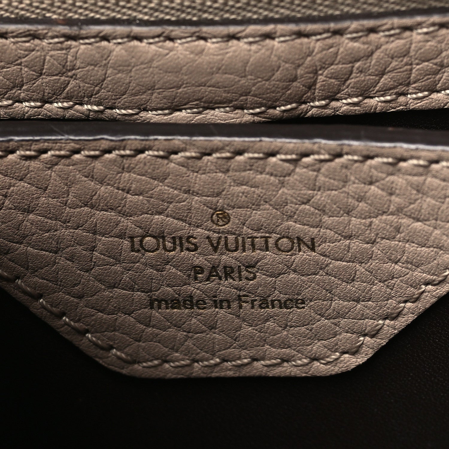 Louis Vuitton Taurillon Capucines BB Galet 6 of 8