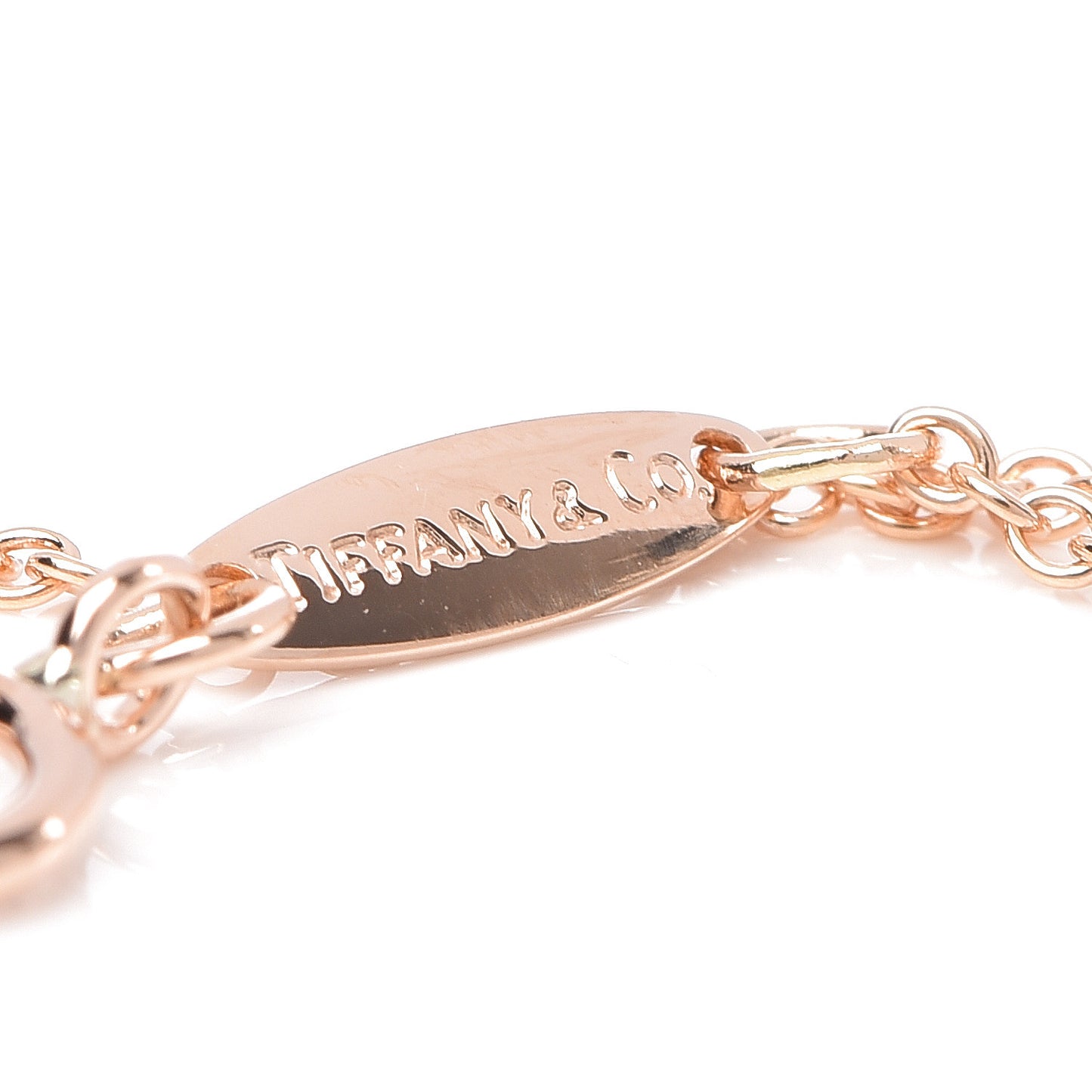 18K Rose Gold Diamond .07ct Elsa Peretti Diamonds by the Yard Bracelet