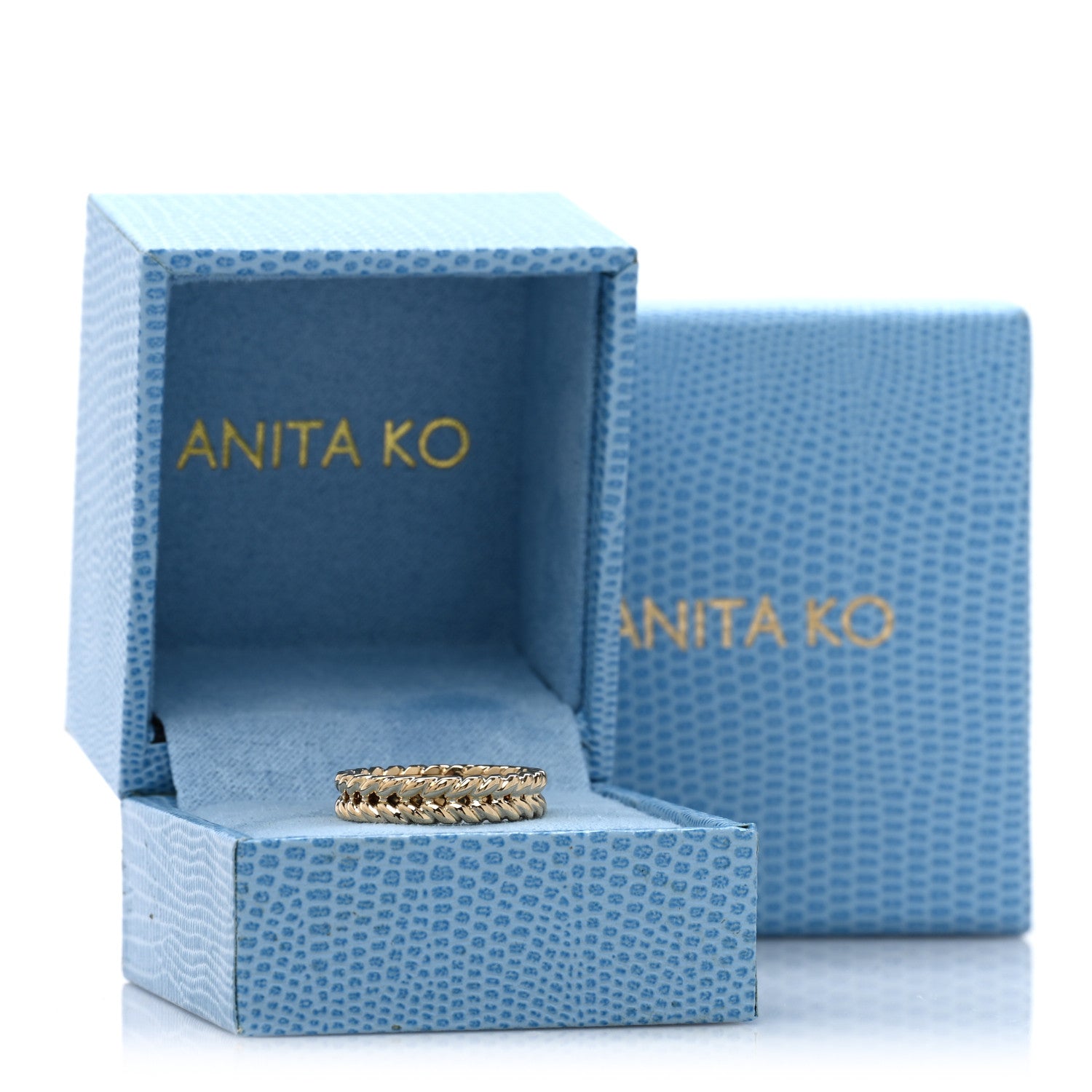Anita Ko 18K Yellow Gold Braided Band Ring 50 5.5 5 of 5