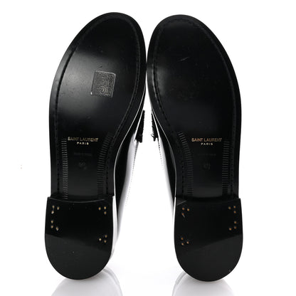 Saint Laurent Calfskin Penny Loafers 40 Black 7 of 11
