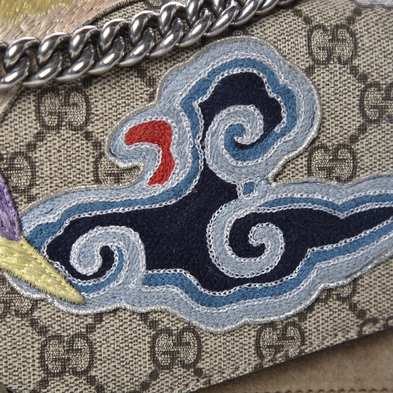 Gucci GG Supreme Monogram Embroidered Medium Dionysus Shoulder Bag Taupe 21 of 21