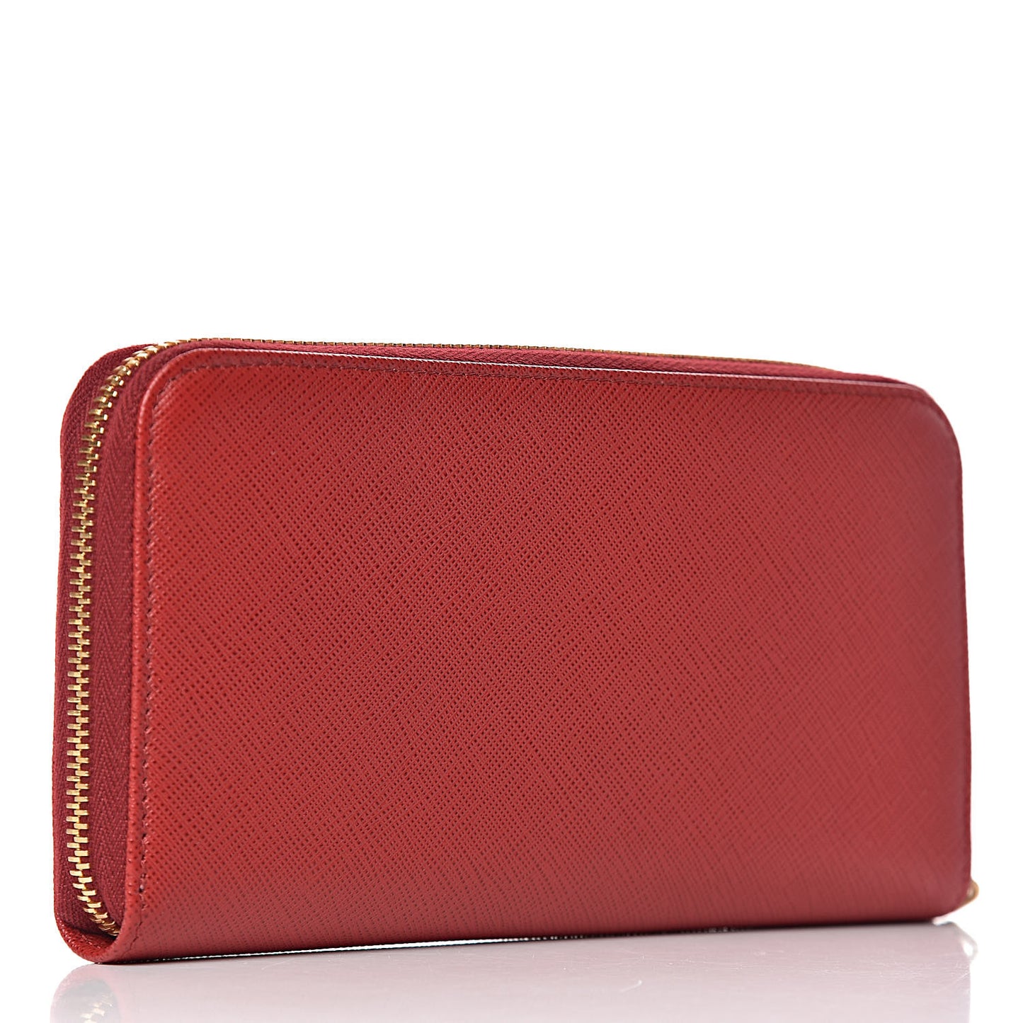 Saffiano Zip Around Wallet Fuoco