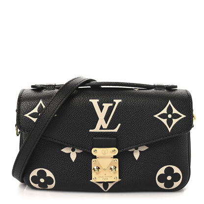 Louis Vuitton Empreinte Monogram Giant Pochette Metis East West Black Beige 1 of 10