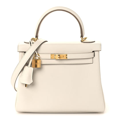 Hermes Swift Kelly Retourne 25 Craie 1 of 13
