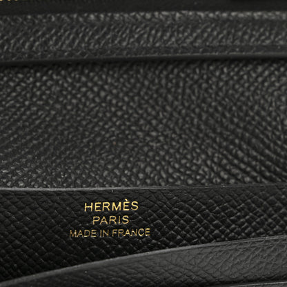 Hermes Epsom Bearn Compact Wallet Black 6 of 13