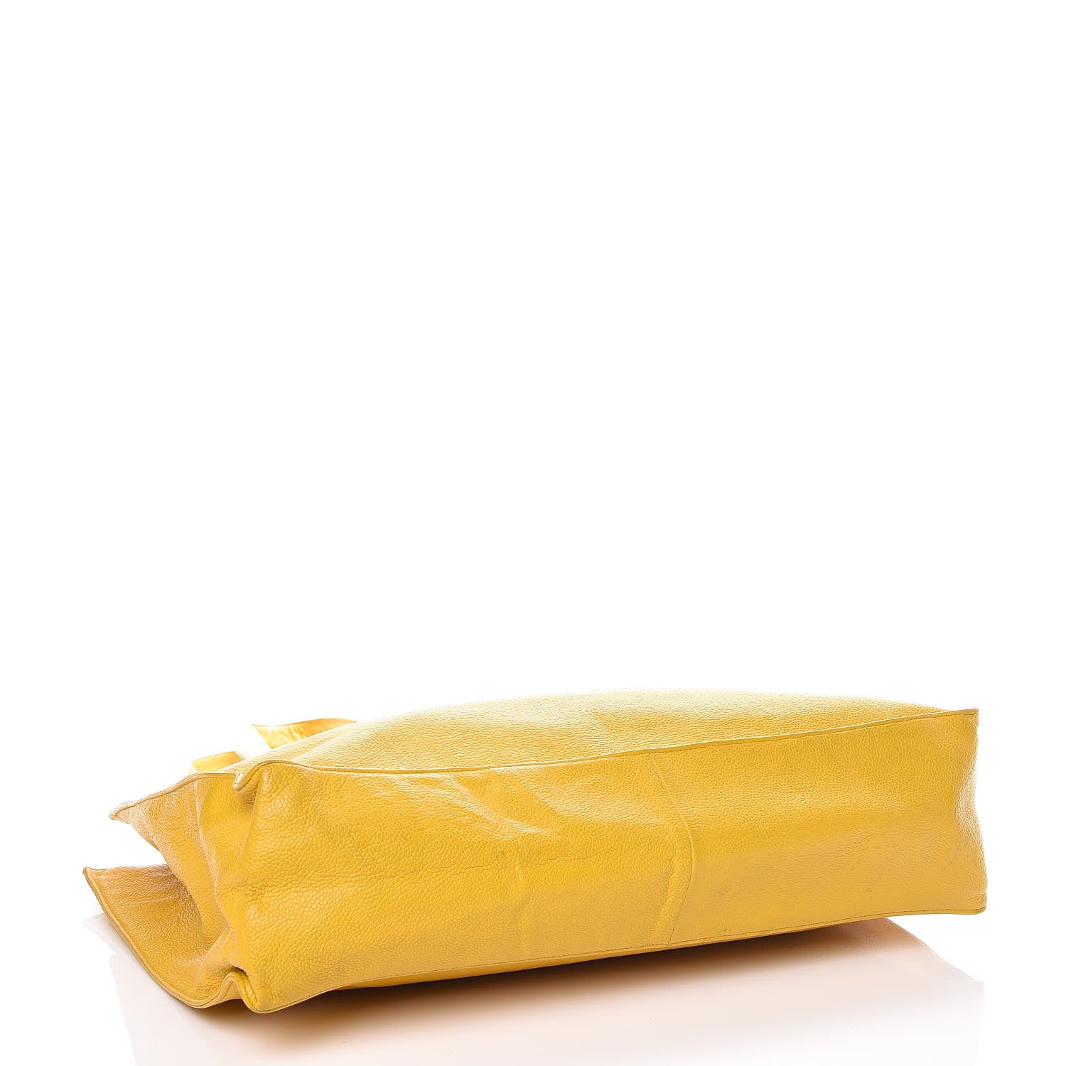 Chanel Caviar CC Tote Yellow 4 of 14
