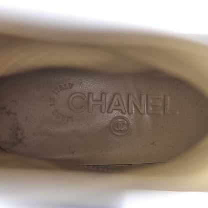 Chanel Calfskin Logo Riding Boots 38 Black 10 of 14