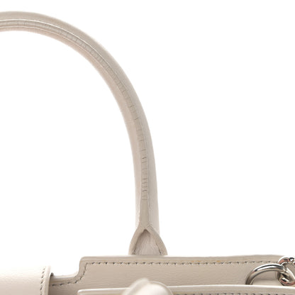Saint Laurent Smooth Calfskin Heart Embroidered Baby Monogram Downtown Cabas New Milk 17 of 20