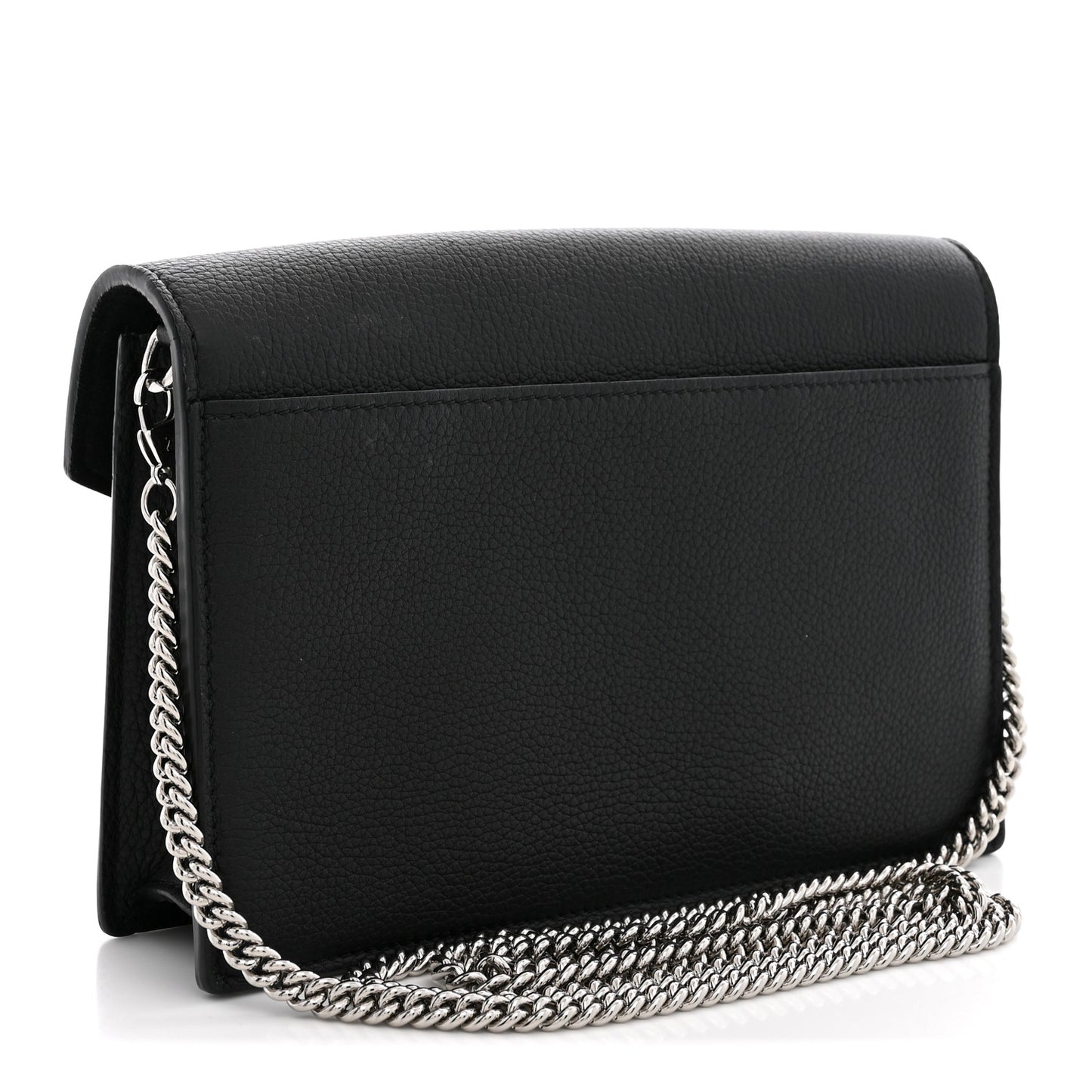 Soft Calfskin My Lockme Chain Pochette Black