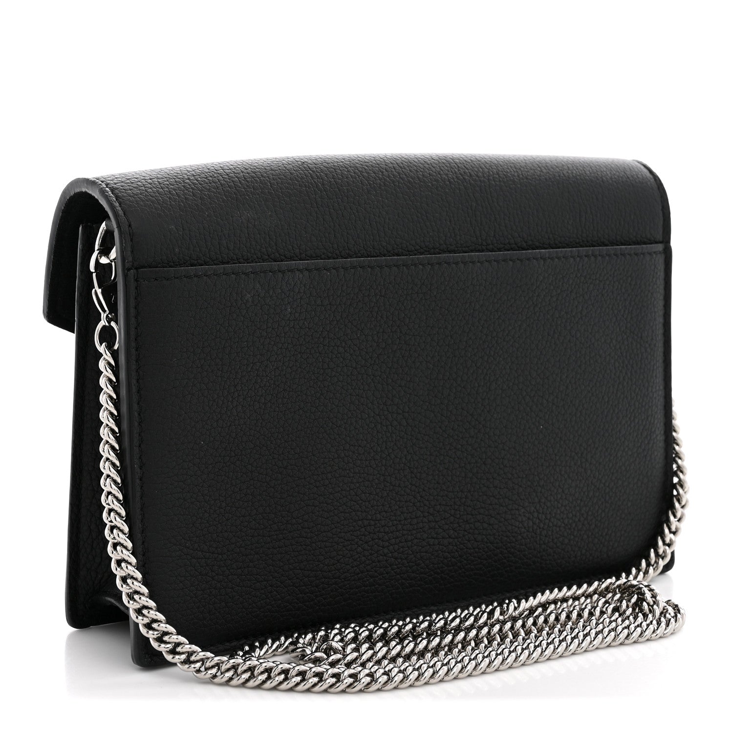Louis Vuitton Soft Calfskin My Lockme Chain Pochette Black 3 of 10