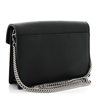 Louis Vuitton Soft Calfskin My Lockme Chain Pochette Black 3 of 10