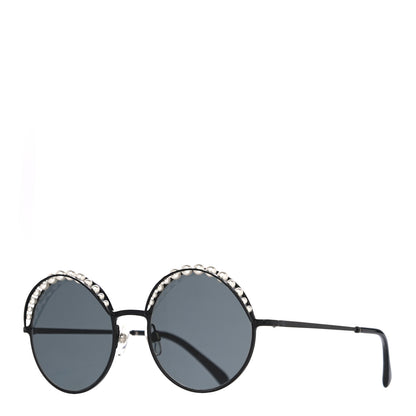 Chanel Pearl Round Sunglasses 4234-H Black 1 of 9