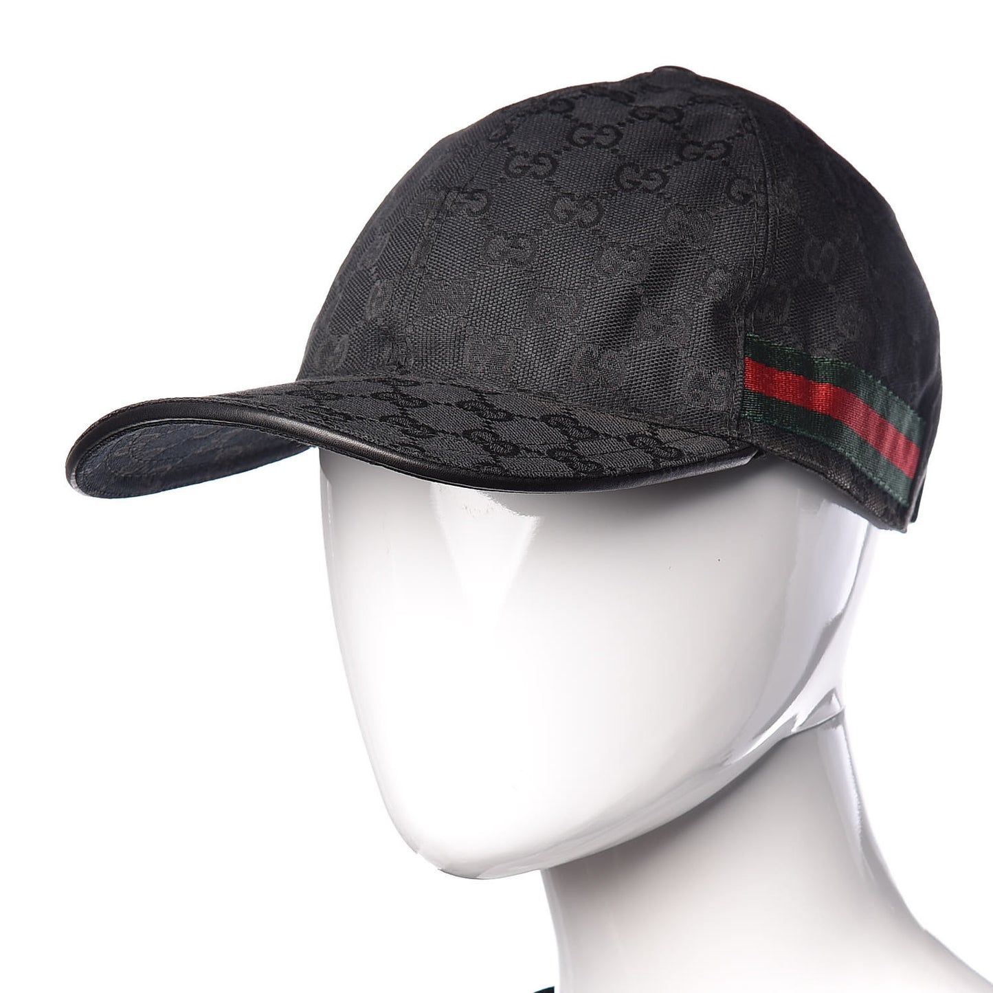 Monogram Web Baseball Hat L Black