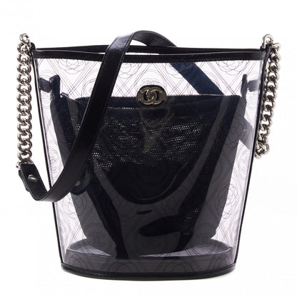 Chanel Crumpled Calfskin PVC Bucket Bag Black 1 of 10