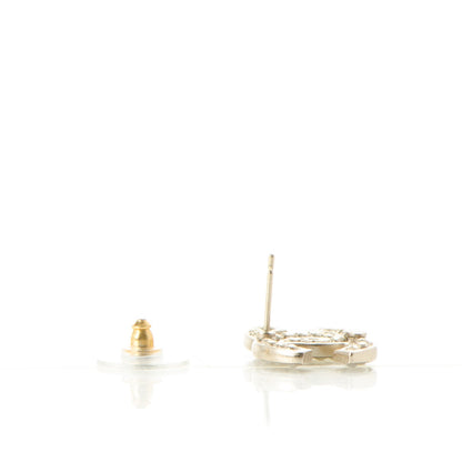 Chanel Pearl CC Earrings Gold 3 of 5