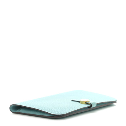 Hermes Togo Dogon Duo Wallet Bleu Atoll 5 of 8