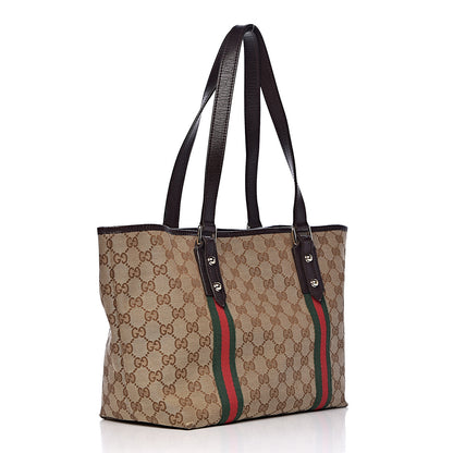 Gucci Monogram Medium Jolicoeur Tote Dark Brown 3 of 13