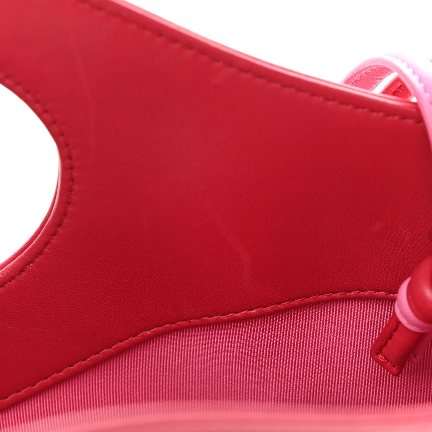 Lambskin Quilted Large 31 Shopping Bag Pink Light Red