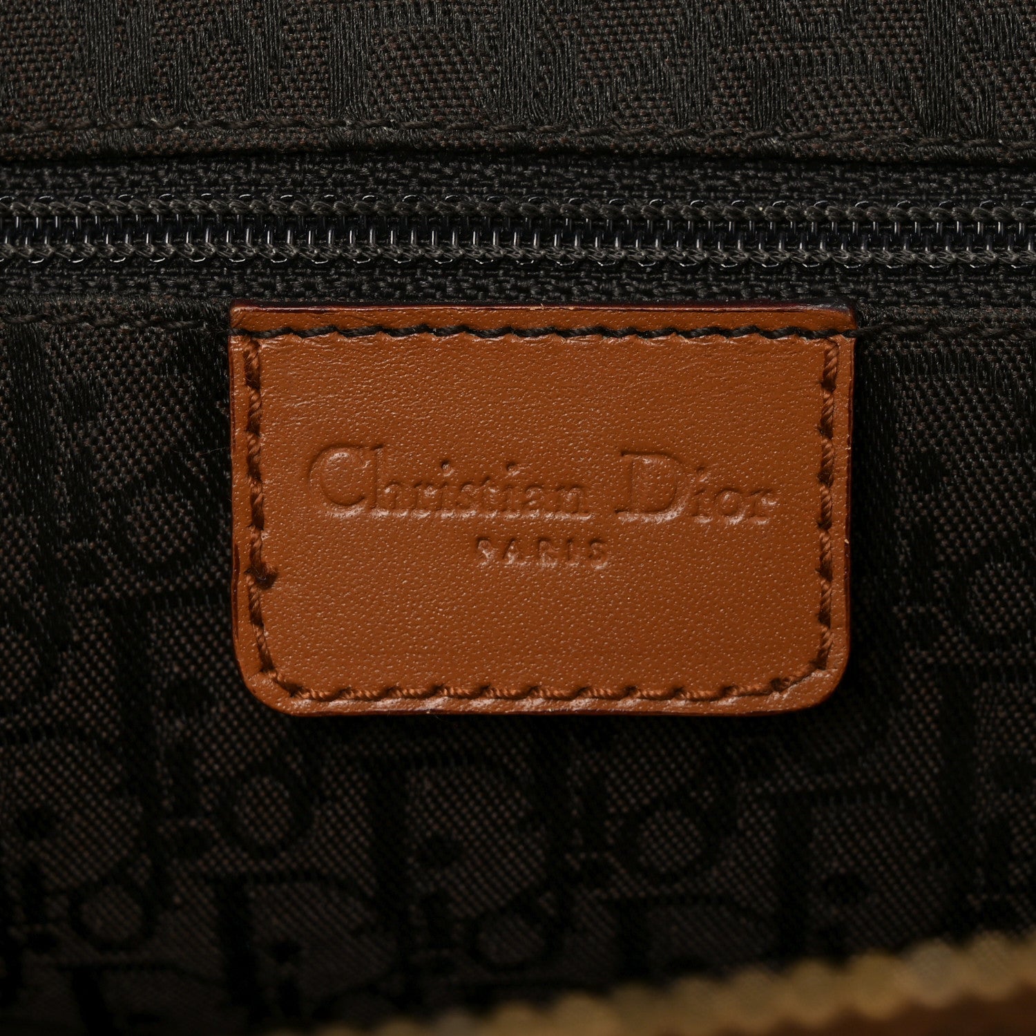 Christian Dior Grained Calfskin Street Chic Top Handle Bag Brown 6 of 10