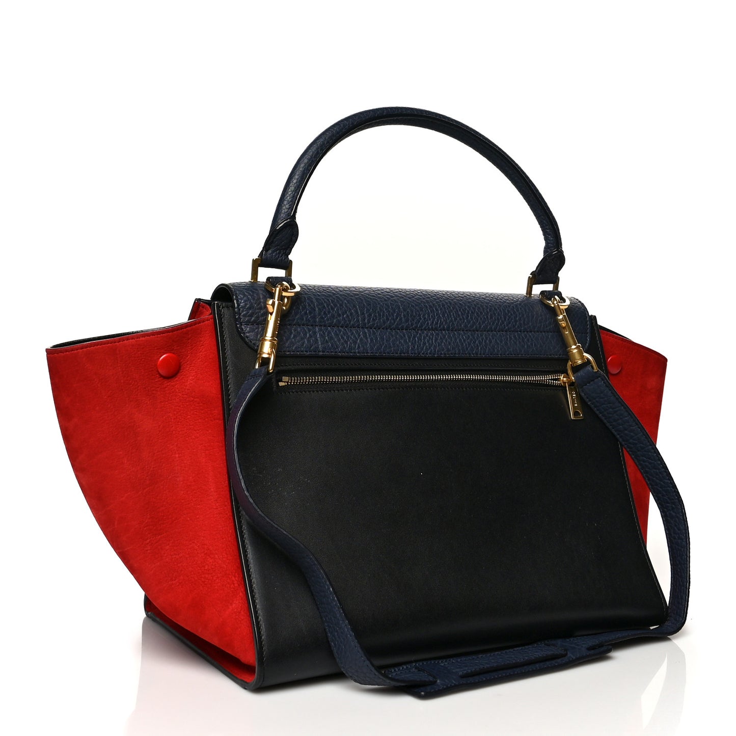 Bullhide Calfskin Medium Tri-Color Trapeze Carmin