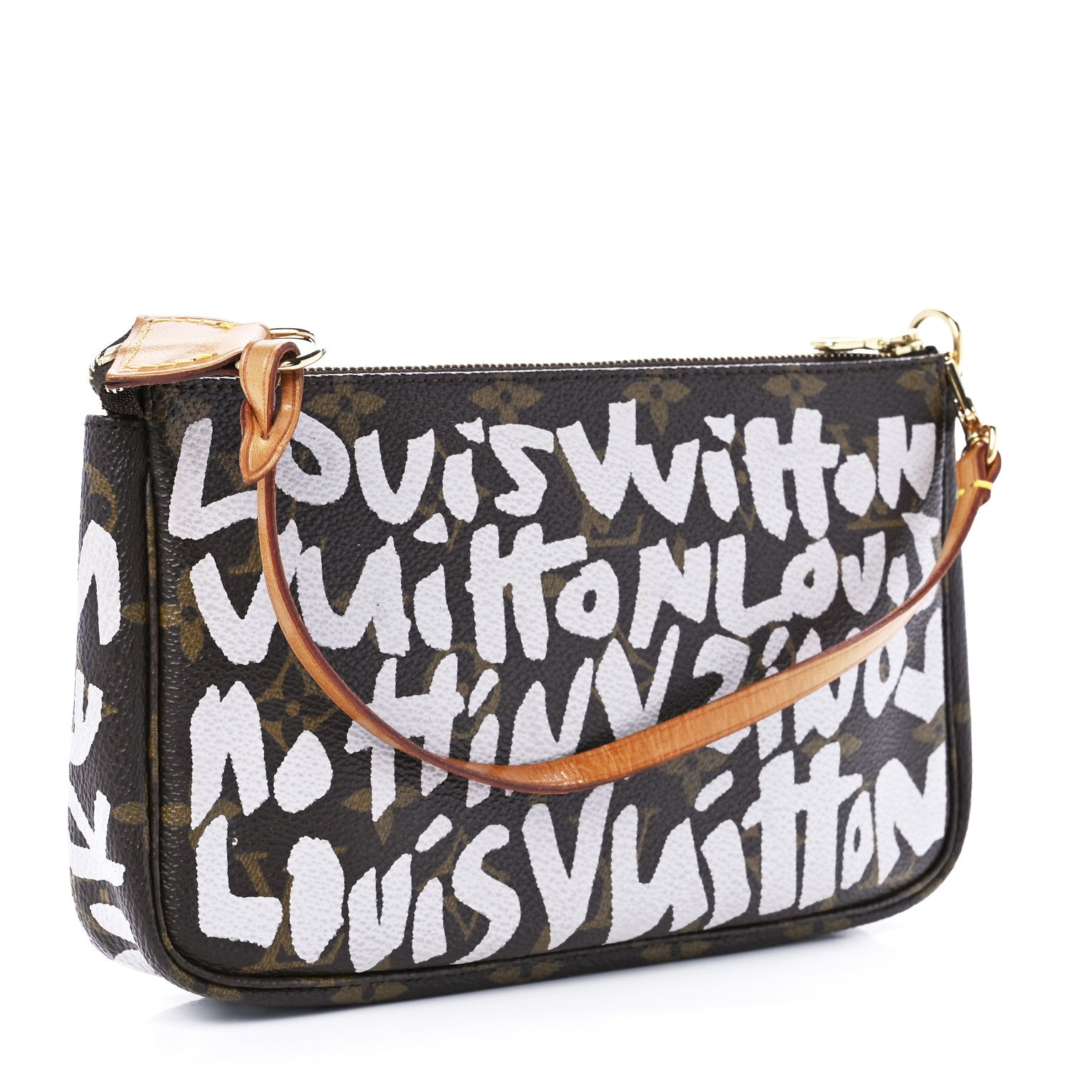 Louis Vuitton Monogram Graffiti Pochette Accessories Silver 4 of 9