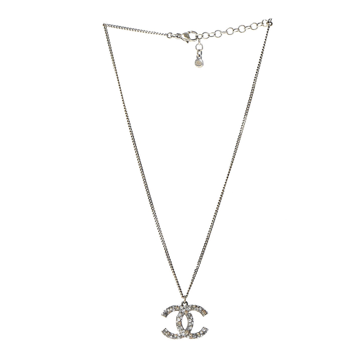 Crystal CC Necklace Multicolor Gold