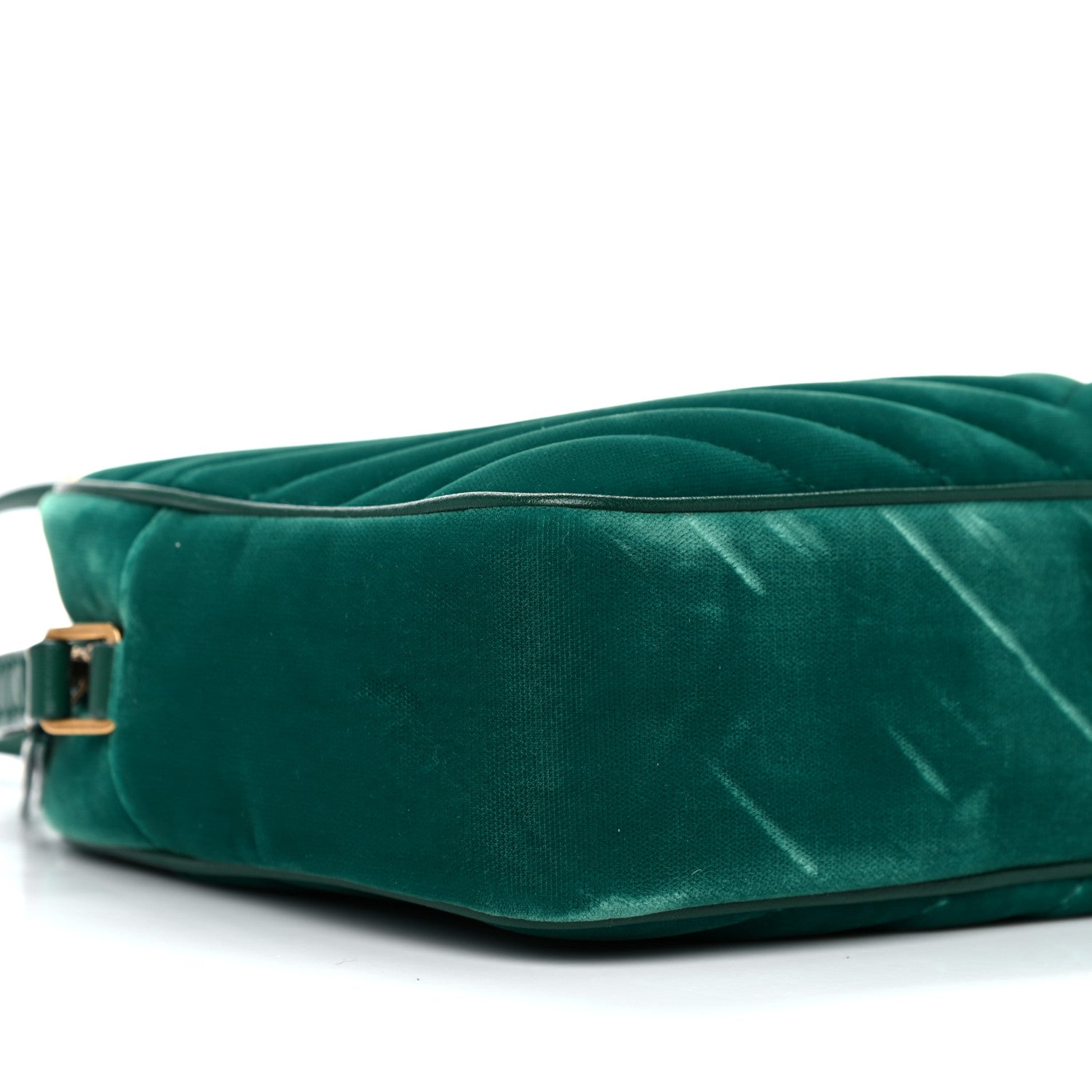 Saint Laurent Velvet Matelasse Monogram Lou Camera Bag Deep Malachite 8 of 12