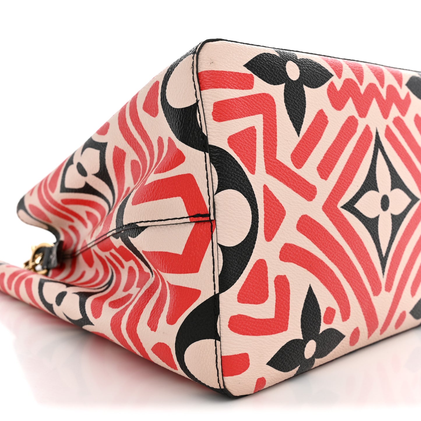 Monogram Giant Crafty NeoNoe MM Creme Rouge Black