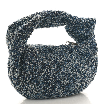 Bottega Veneta Denim Boucle Mini Jodie Indigo Silver 2 of 8