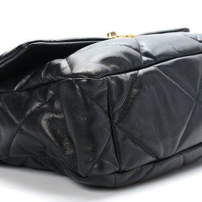 Chanel Lambskin Quilted Large Chanel 19 Flap Black 8 of 9