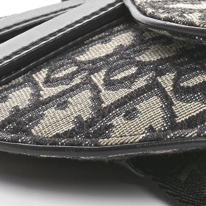 Christian Dior Oblique Saddle Belt Pouch Blue 9 of 9